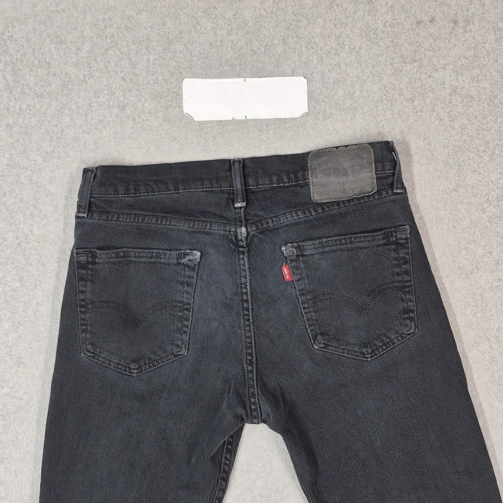 Levi's 511 Men Jeans 32X30 Black Denim Slim Skinny Low Rise Pockets 27